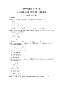 北师大版3 探索三角形全等的条件精练