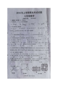 2017-2018学年湖南省岳阳市七年级下学期期末考试数学试题（无答案）