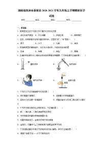 湖南省株洲市茶陵县2020-2021学年九年级上学期期末化学试题（word版 含答案）