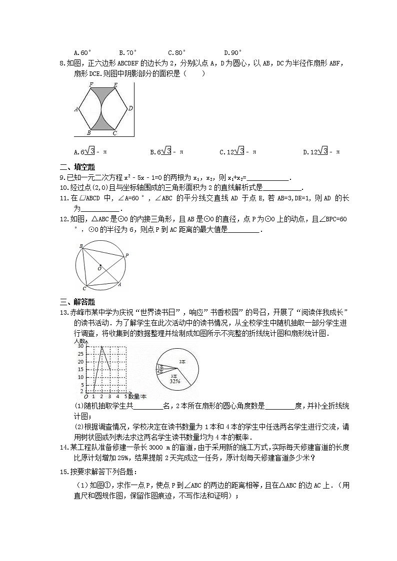 2021年中考数学《三轮冲刺考前30天》精选卷十一(含答案)第2页