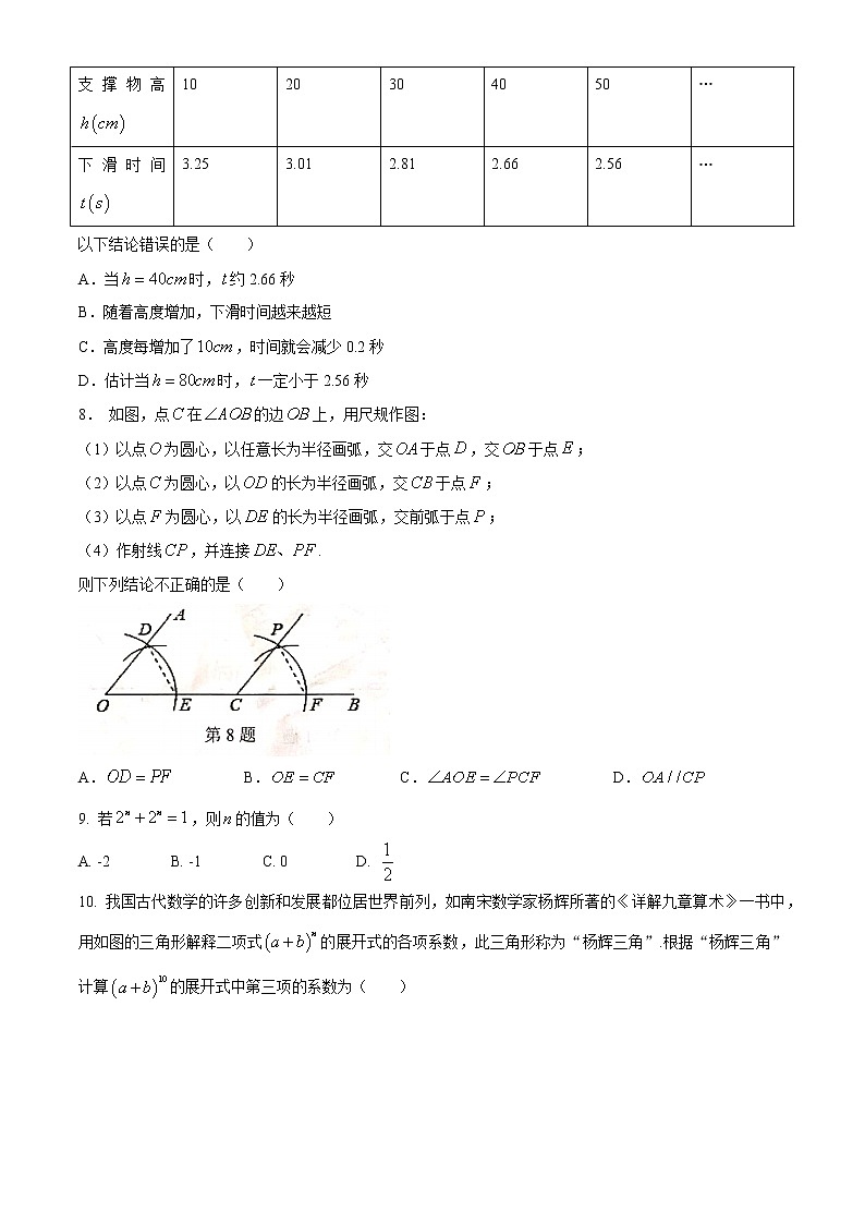 福建省三明市尤溪县2020-2021学年七年级下学期期中数学试题（word版 含答案）02