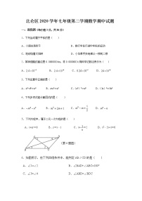 浙江省宁波市北仑区2020-2021学年七年级下学期期中考试数学试题（word版 含答案）