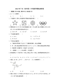 2021年广东（省考卷）中考数学模拟训练卷    解析版