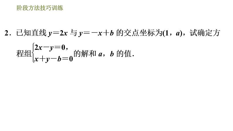 7 二元一次方程组阶段方法技巧训练04