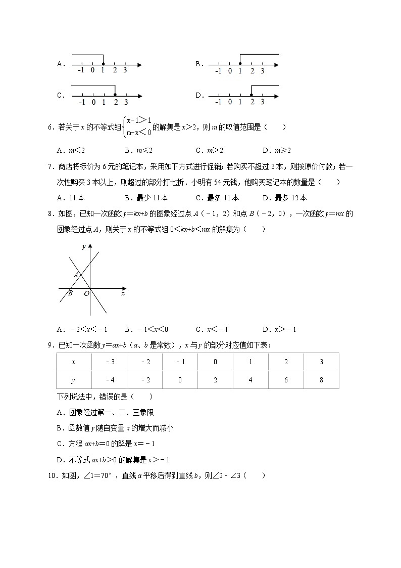 2020-2021学年八年级数学北师大版下册期中复习综合考点拓展专练02
