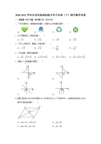 江苏省苏州市 2020-2021学年八年级下学期期中数学试卷