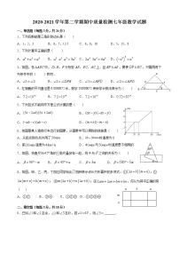 山东省青岛市崂山区2020-2021学年七年级下学期期中考试数学试题（word版 含答案）