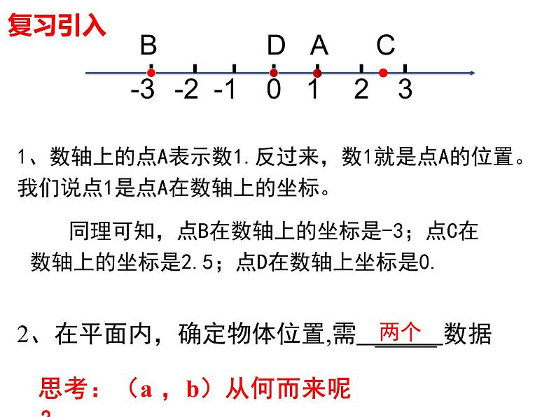 北师大版八年级数学上册第三章平面直角坐标系课件第1页