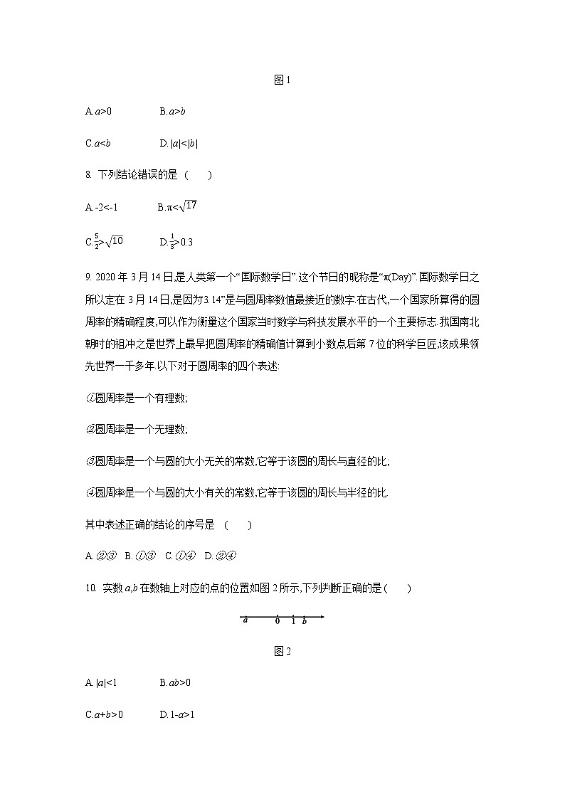 2020-2021学年沪科版数学七年级下册 第六章实数单元检测卷02