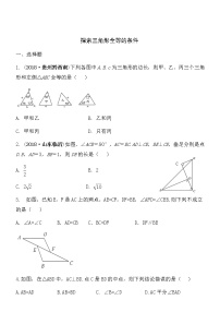 初中数学3 探索三角形全等的条件当堂达标检测题