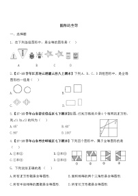 初中北师大版2 图形的全等巩固练习