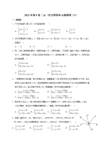 初中数学人教版七年级下册第八章 二元一次方程组综合与测试课时训练