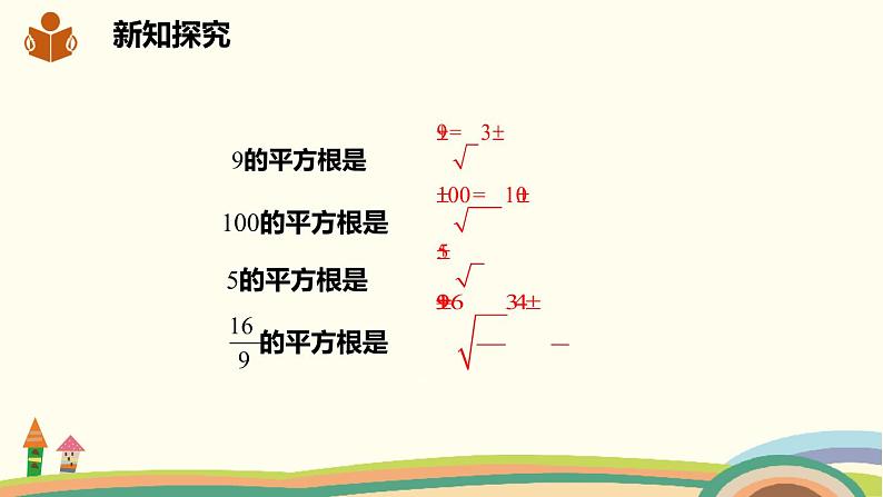 沪科版数学七年级下册 6.1.1平方根 课件07