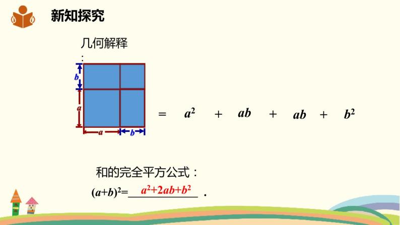 沪科版数学七年级下册 8.3.1完全平方公式 课件06