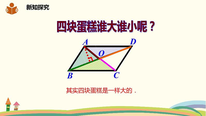 沪科版八年级数学下册 19.2.2平行四边形对角线的性质 课件06