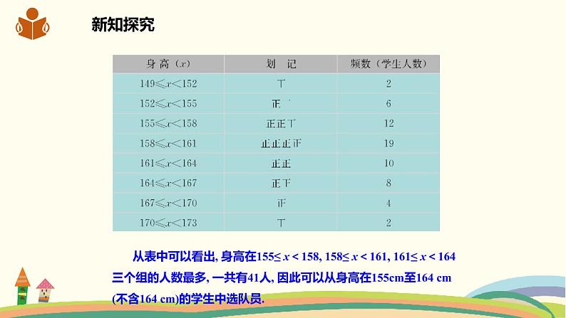 沪科版八年级数学下册 20.1数据的频数分布 课件08