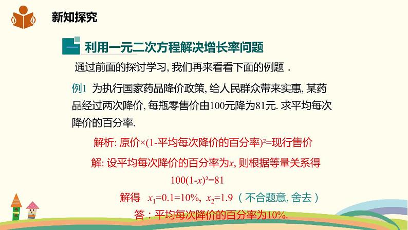 沪科版八年级数学下册 17.5.2 增长率问题与利润问题04