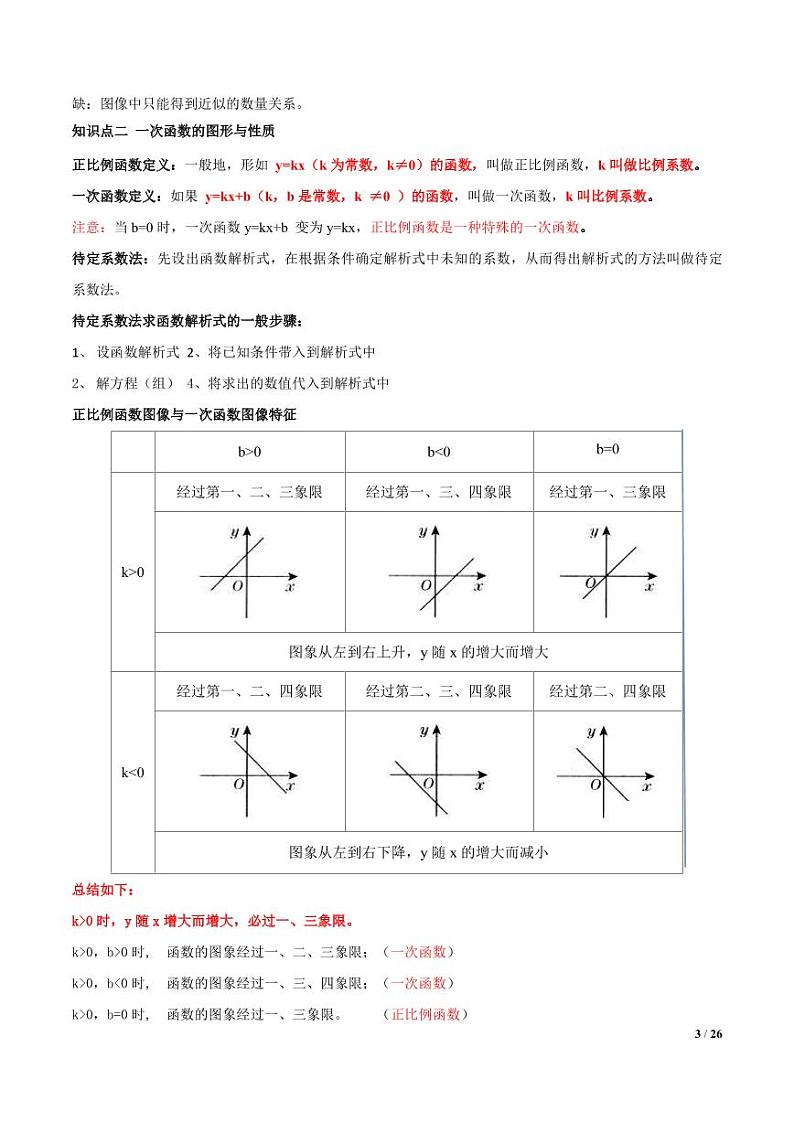 2021年中考数学一轮复习精讲专题11：一次函数03
