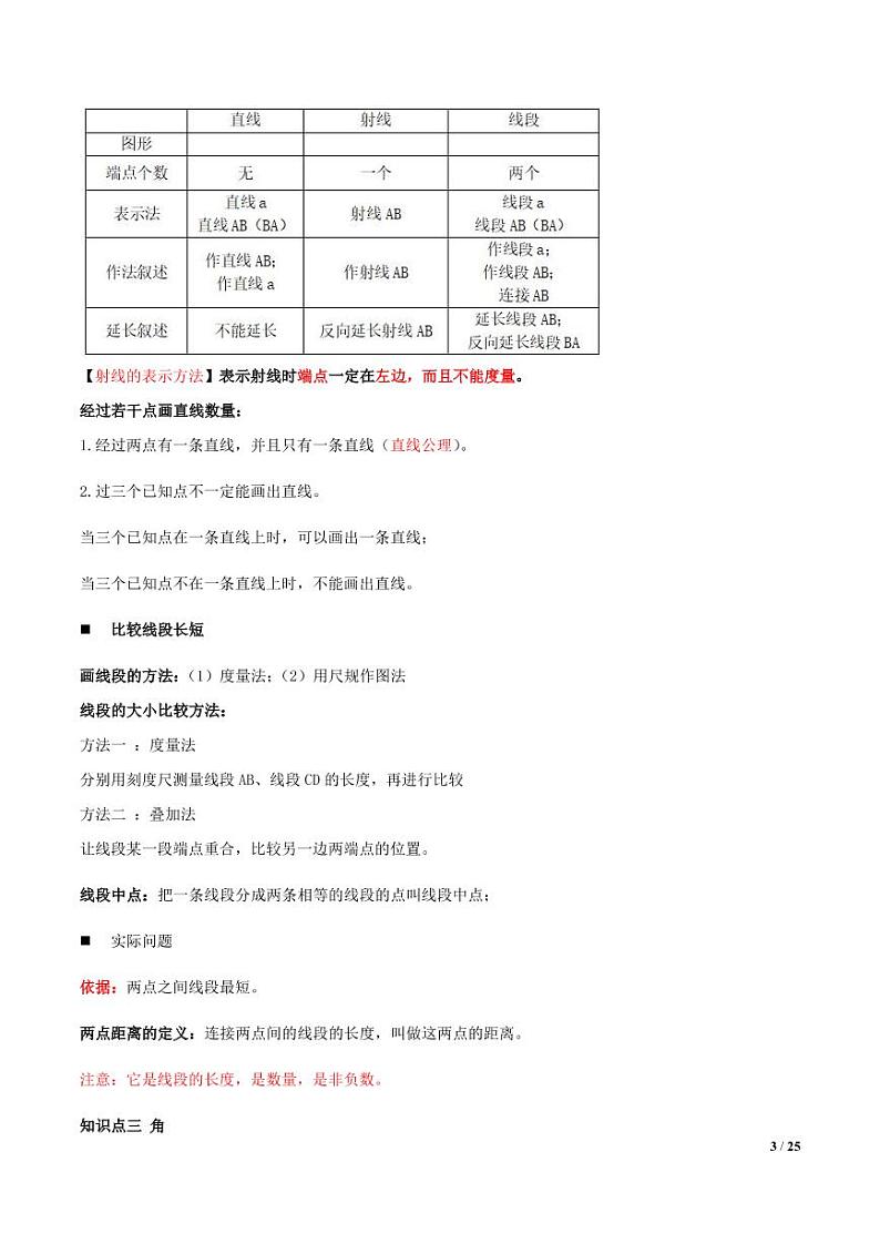 2021年中考数学一轮复习精讲专题15：图形的初步认识03