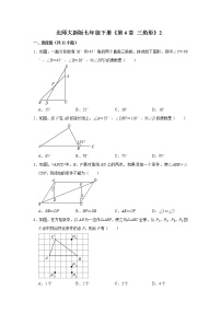 北师大版七年级下册第四章 三角形2 图形的全等课时作业