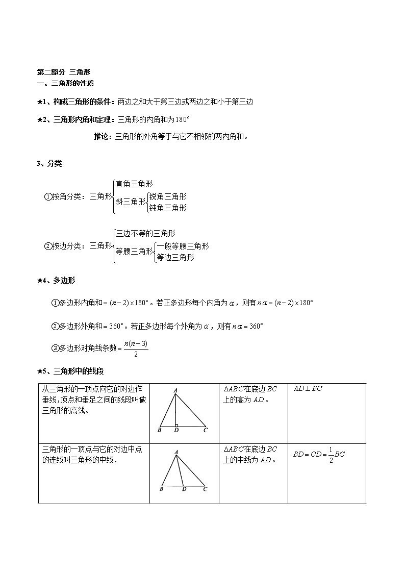 专题二 几何学-2021年中考数学暑假知识点复习（基础）03