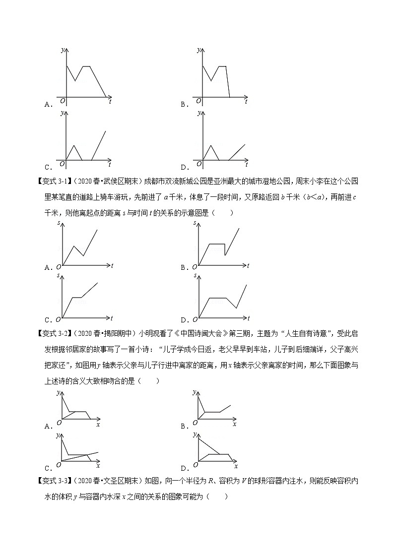 2020--2021人教版八年级数学下学期 第十九章 一次函数考点梳理（Word版含解析） 试卷03