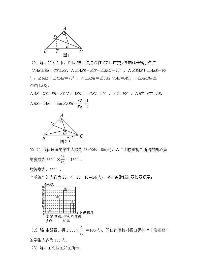 2021年广东深圳中考数学毕业生学业水平模拟试卷（二）（原卷版 答题卡 + 参考答案）02