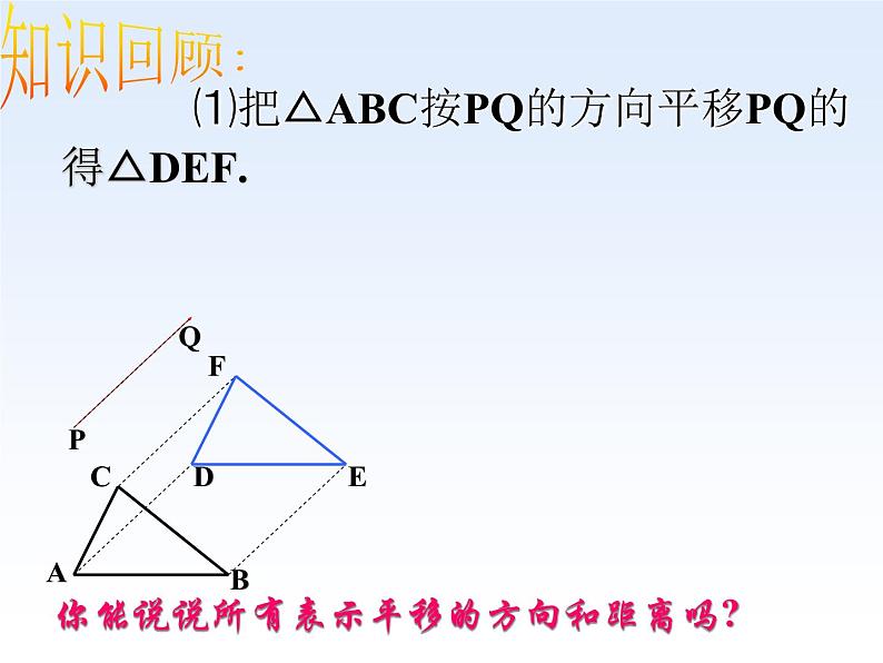 华东师大版七年级下册数学 10.2.2 《平移的特征》课件(共17张PPT)03