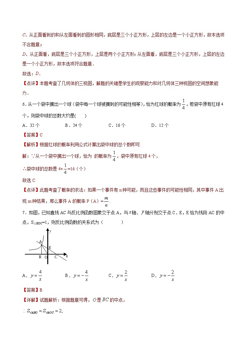 必刷卷02-2021年中考数学考前信息必刷卷（武汉专用）（解析版）03
