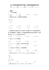 2021年四川省简阳市中考第一次诊断性测试数学试卷（word版 含答案）