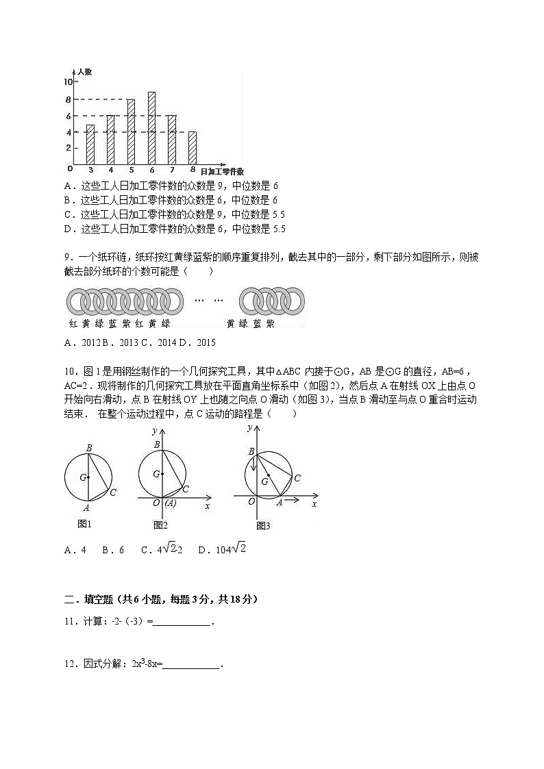 陕西省西安市西工大附中中考数学模试卷三02