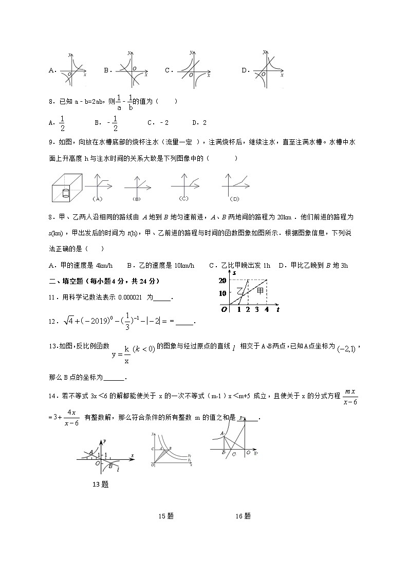 四川省资阳市安岳县石羊辖区2020-2021学年八年级下学期期中考试数学试题（word版 含答案）02