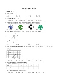 2020-2021学年甘肃省张掖市甘州区九年级下册数学期中考试卷（有答案）