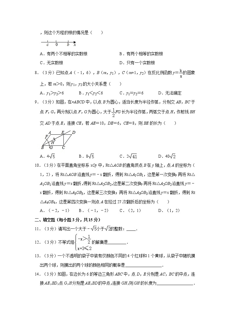 2021年河南省信阳市商城县中考数学一模试卷02