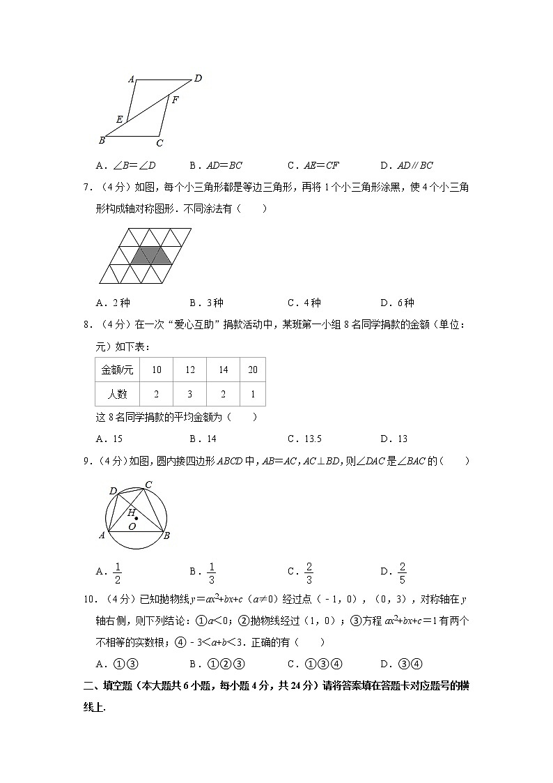 2021年四川省南充市中考数学一模试卷第2页
