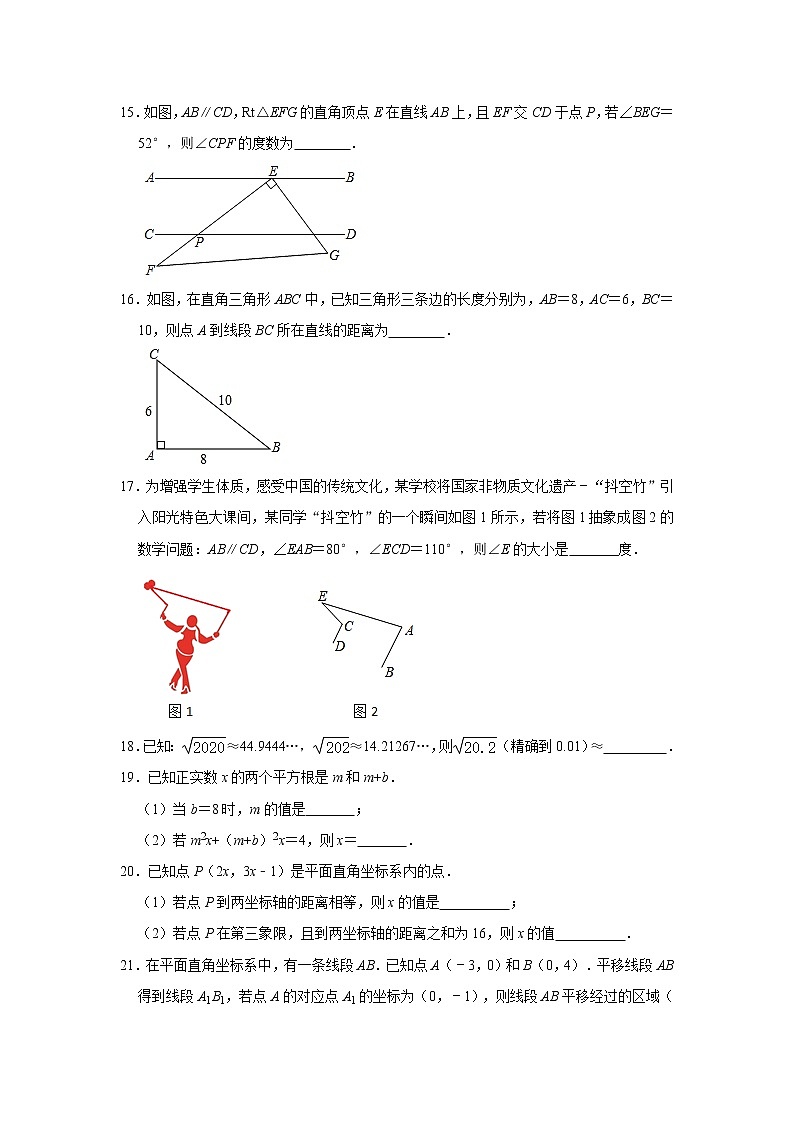 2021年人教版七年级下册数学期末复习综合训练卷     含答案03
