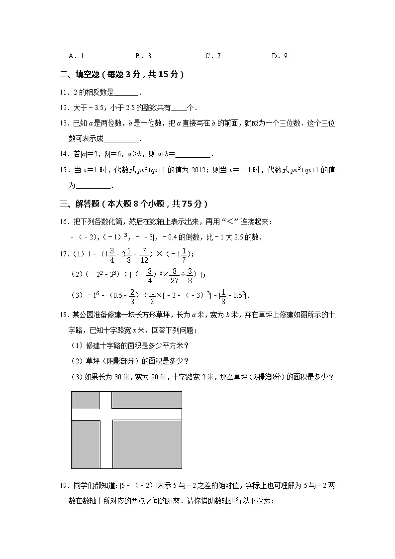_河南省南阳市镇平县2020-2021学年七年级上学期期中数学试卷（word版 含答案）02