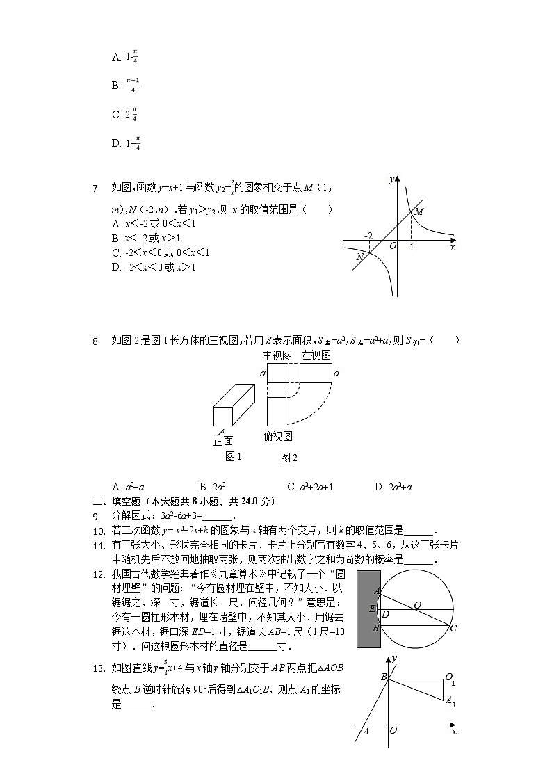 2020年宁夏中考数学试卷02