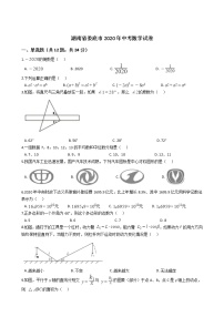 湖南省娄底市2020年中考数学试卷