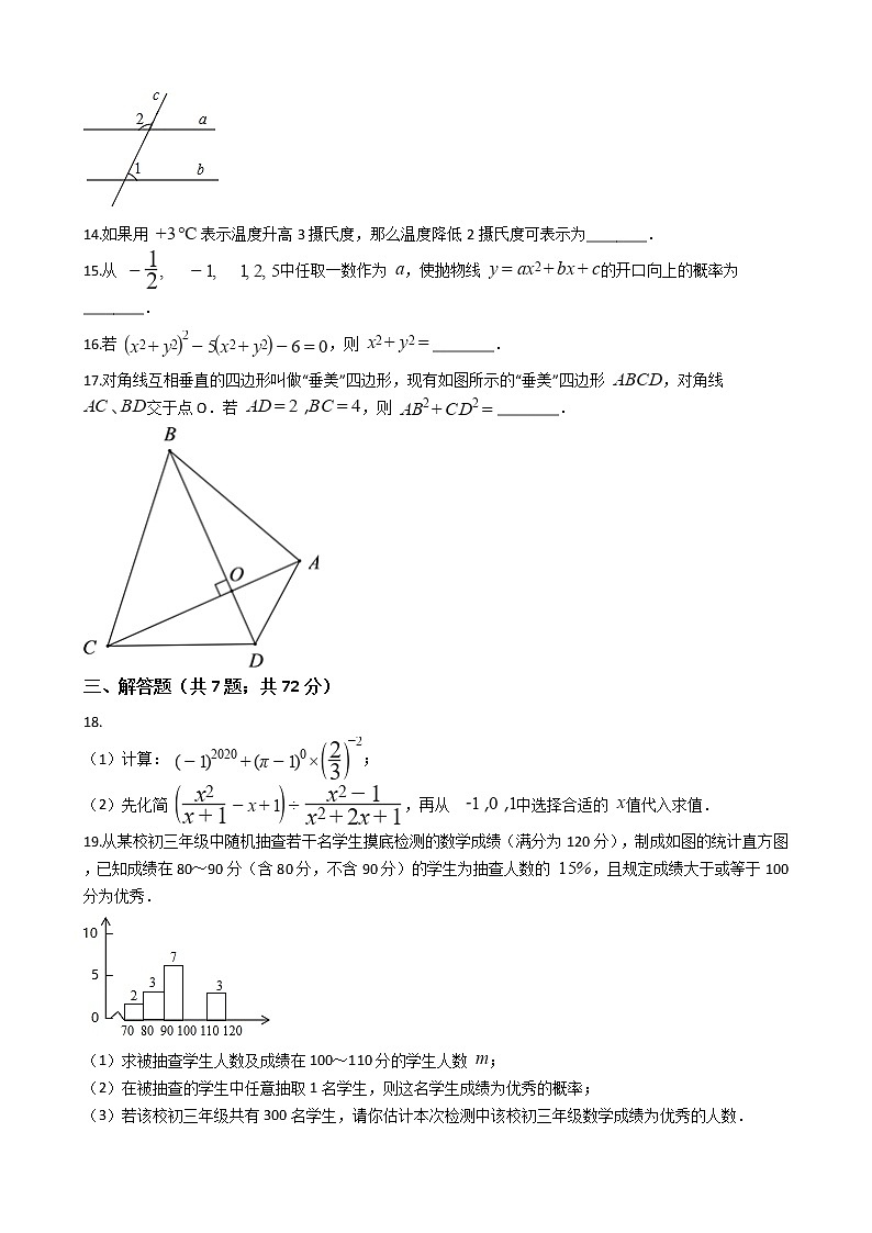 四川省雅安市2020年中考数学试卷03