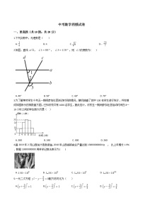 山西省临汾市2021年中考数学四模试卷附答案