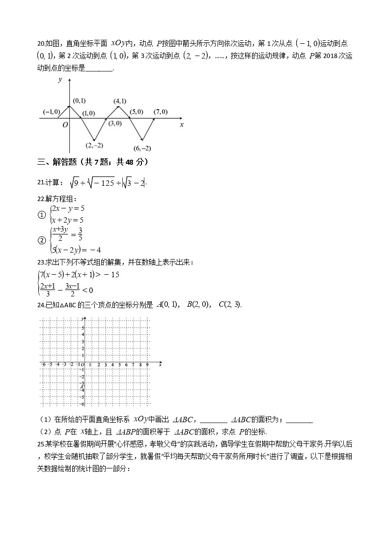 甘肃省陇南市七年级下学期数学期末考试试卷附答案第3页