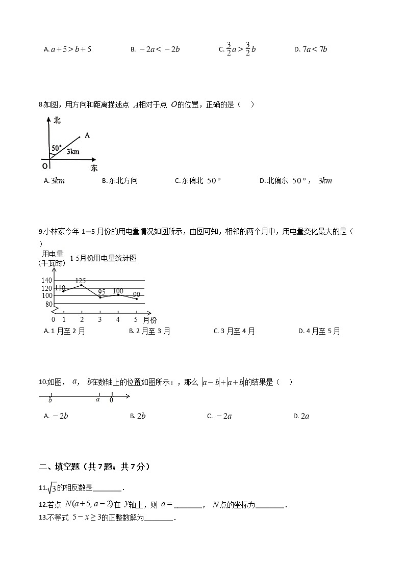 广东省江门市七年级下学期数学期末试卷第2页