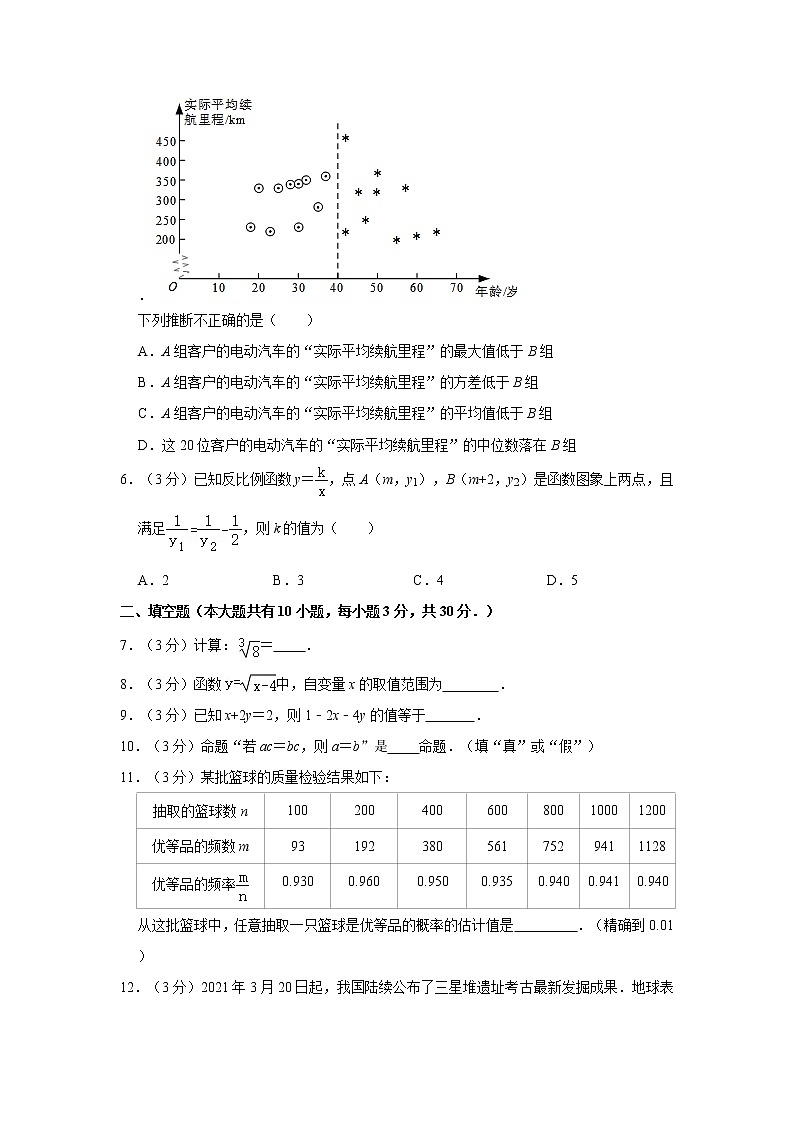 2021年江苏省泰州市中考数学适应性试卷第2页