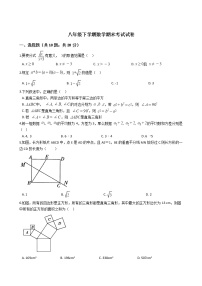 河南省周口市八年级下学期数学期末考试试卷