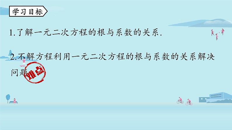 2021--2022学年人教版九年级数学上册21.2解一元二次方程 一元二次方程的根与系数的关系课时7（PPT课件）03