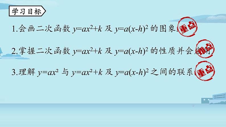 2021--2022学年人教版九年级数学上册22.1二次函数 y=a(x-h)2+k 的图象和性质课时3（PPT课件）03