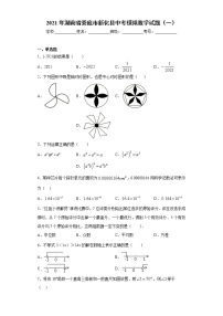 2021年湖南省娄底市新化县中考模拟数学试题（一）（word版 含答案）