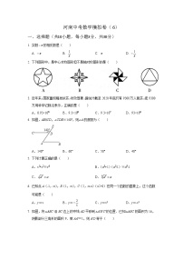 2021年河南省九年级中考数学全真模拟试题6