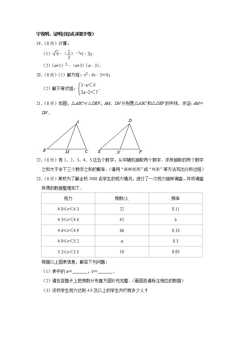 2021年江苏省无锡市梁溪区中考数学模拟试卷（word版 含答案）03